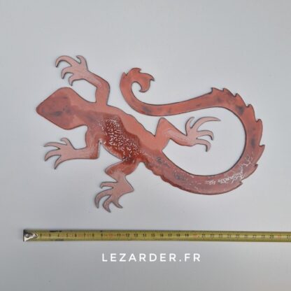 Salamandre rouge en bois mdf 27x18cm