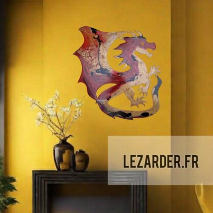 Dragon 38x38cm en composite d'aluminium – Image 4