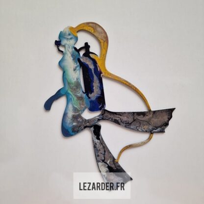 Plongeuse avec bouteille en composite d'aluminium extérieur intérieur 47x34cm