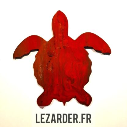 Tortue en bois medium pour intérieur taille S 24x25cm