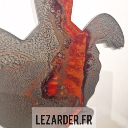 Tortue en composite d'aluminium pour extérieur taille S 29x29cm – Image 2