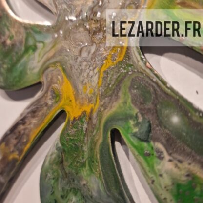 Feuille de monstera 19x26cm en composite d'aluminium – Image 2
