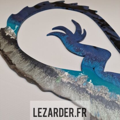 Salamandre en bois mdf taille L 80x56cm – Image 2