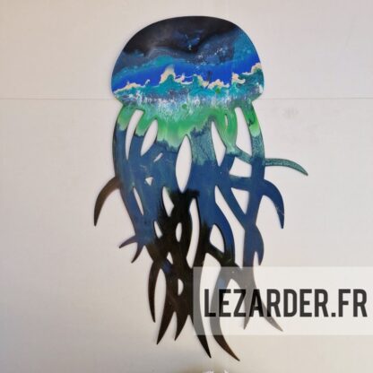Méduse en composite d'aluminium pour extérieur taille L 39x62cm