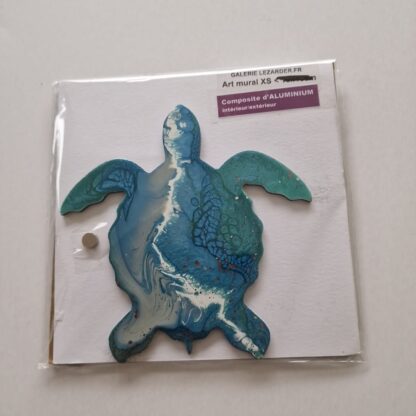 Tortue en composite d'aluminium taille XS 13X14cm (ou grand magnet XL) + aimant – Image 3
