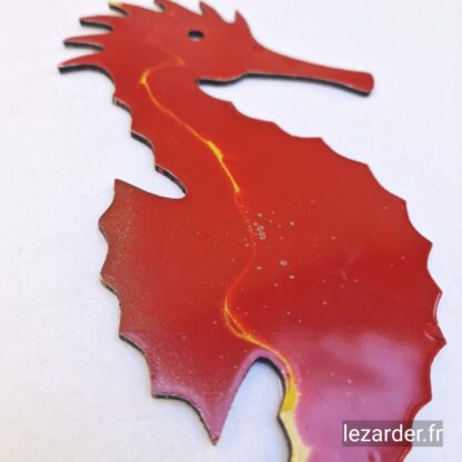 Hippocampe en aluminium composite pour extérieur taille S 13x32cm – Image 3