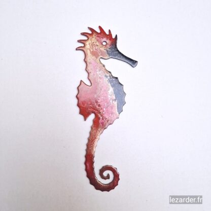 Hippocampe en aluminium composite taille S 9x23cm