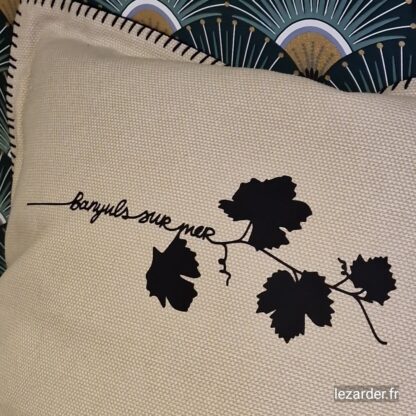 Coussin 45x45cm vigne banyuls – Image 2