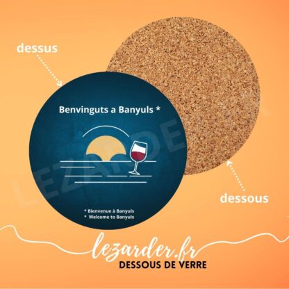 Dessous de verre "Messages en catalans" Benviguts