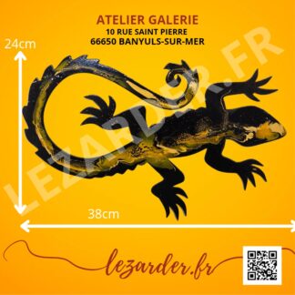 Salamandre en bois mdf taille M0 38X24cm