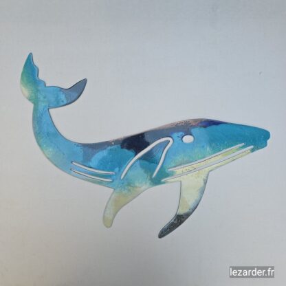 Baleine à bosse en composite d'aluminium taille M 55x31cm