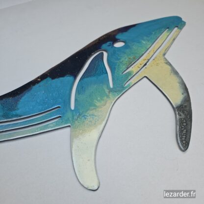 Baleine à bosse en composite d'aluminium taille M 55x31cm – Image 3
