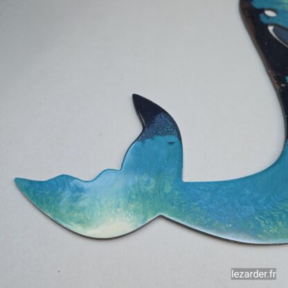 Baleine à bosse en composite d'aluminium taille M 55x31cm – Image 2