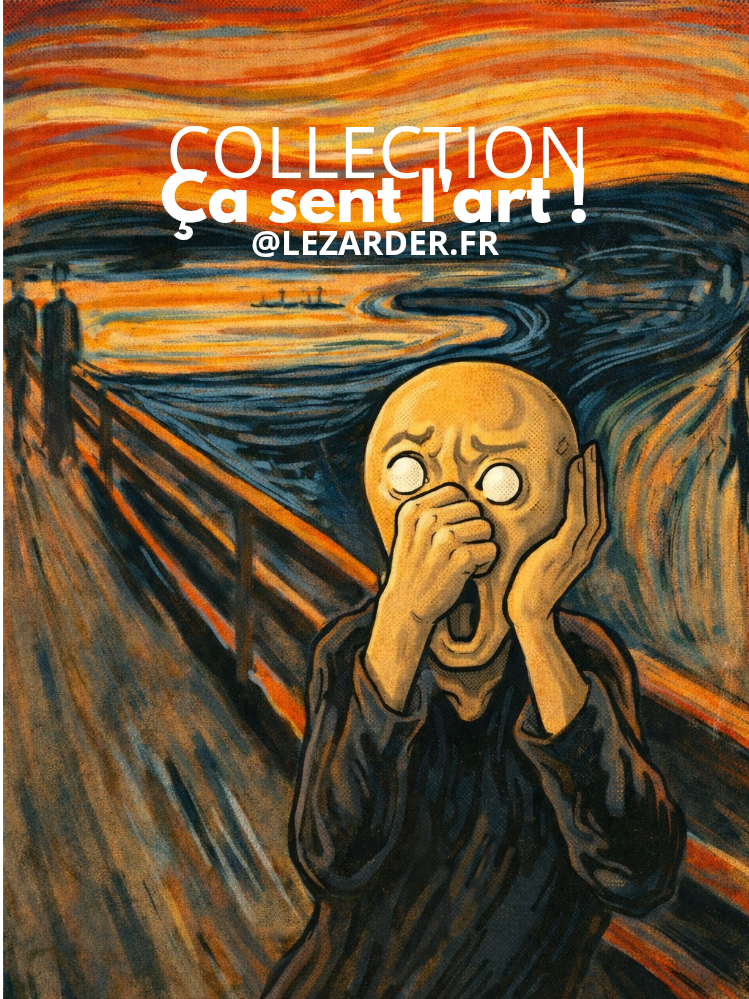 Plaque en aluminium 15x20cm ou 30x40cm collection "Ça sent l'art!" Le cri de Munch – Image 2