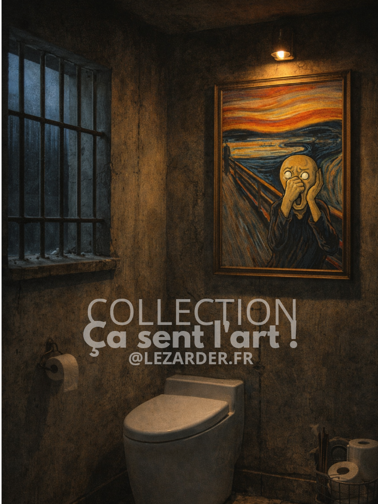 Plaque en aluminium 15x20cm ou 30x40cm collection "Ça sent l'art!" Le cri de Munch – Image 3