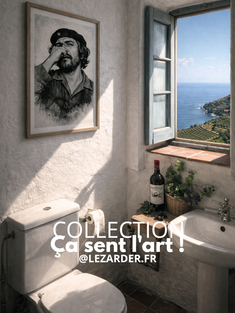 Plaque en aluminium 15x20cm ou 30x40cm collection "Ça sent l'art!" Le tche guevara – Image 2