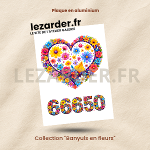 Plaques en aluminium 15x20cm ou 30x40cm collection "Banyuls en fleurs" – Image 3